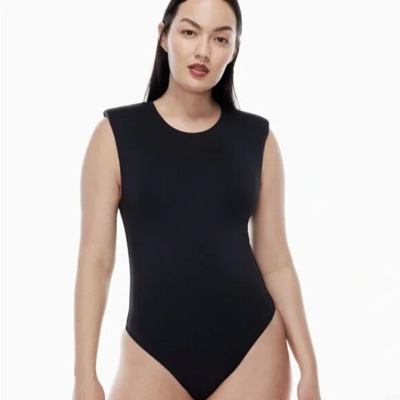 Babaton Other - Babaton Midnight Black Contour Shoulder Pad Bodysuit Size L